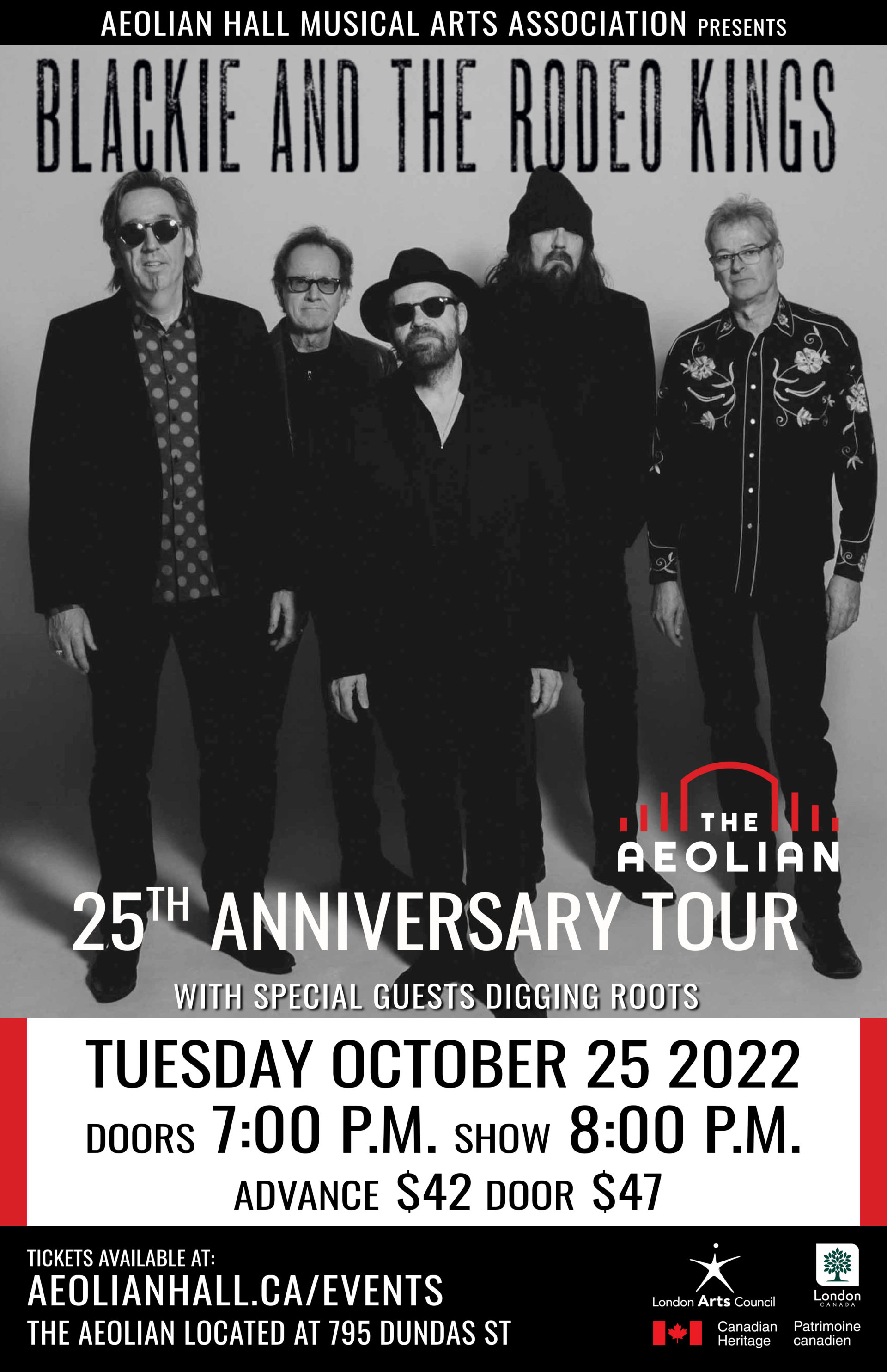 Blackie and the Rodeo Kings 25th Anniversary Tour – The Aeolian Hall