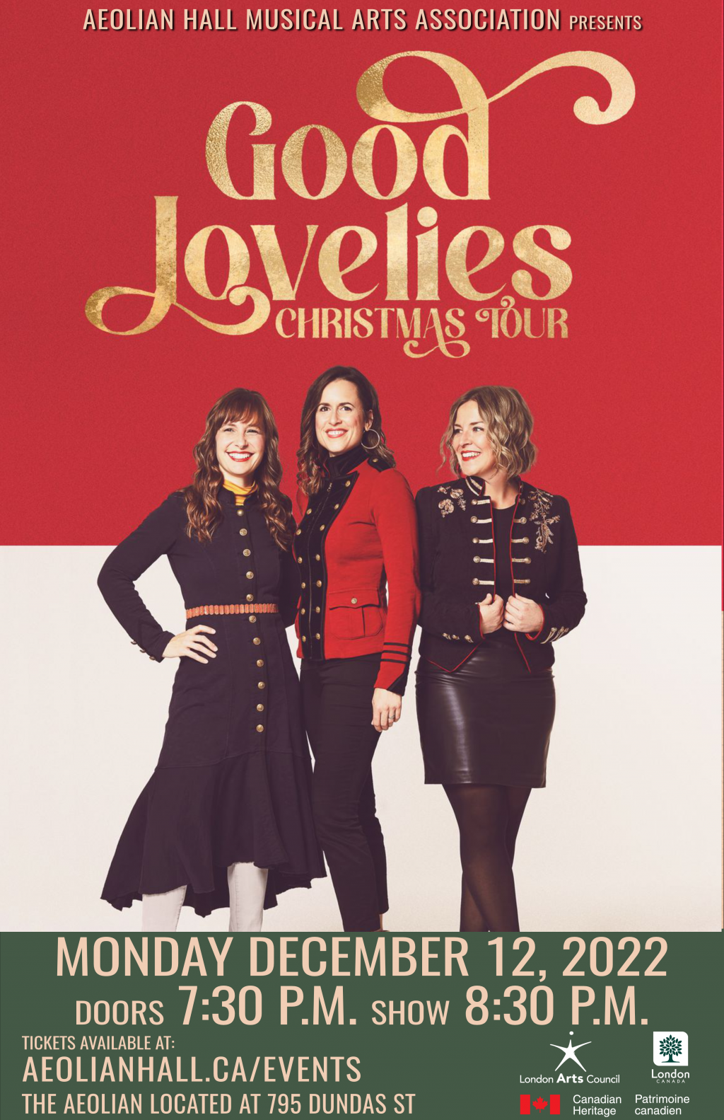Good Lovelies Christmas Tour The Aeolian Hall