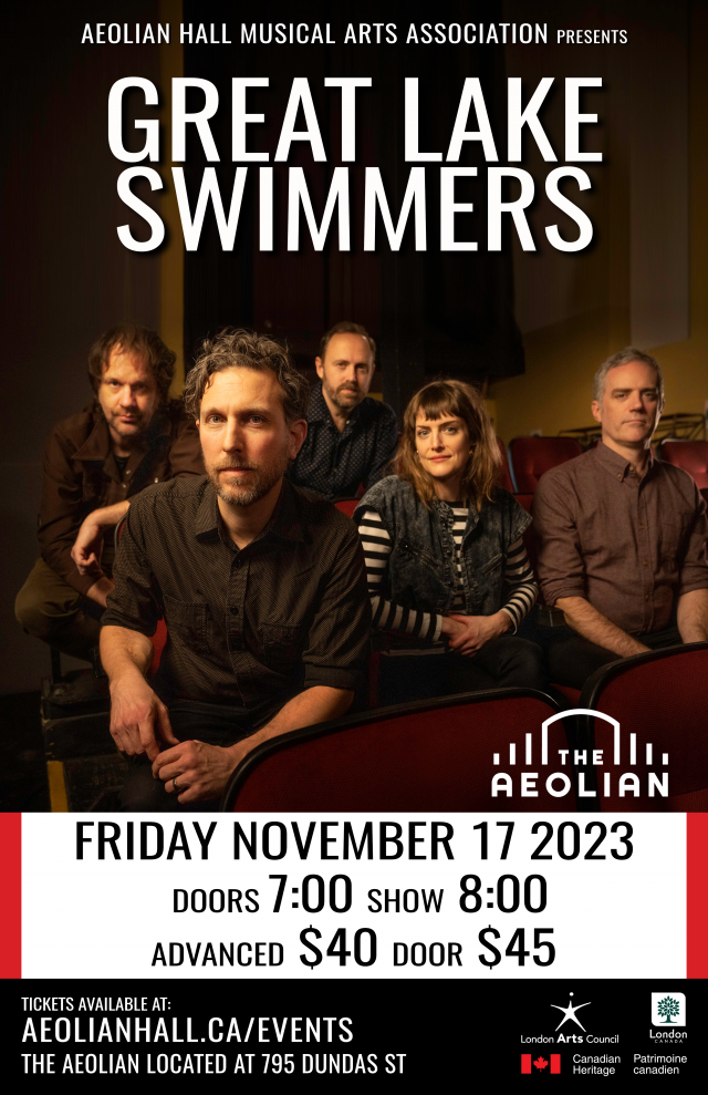 Great Lake Swimmers The Aeolian Hall