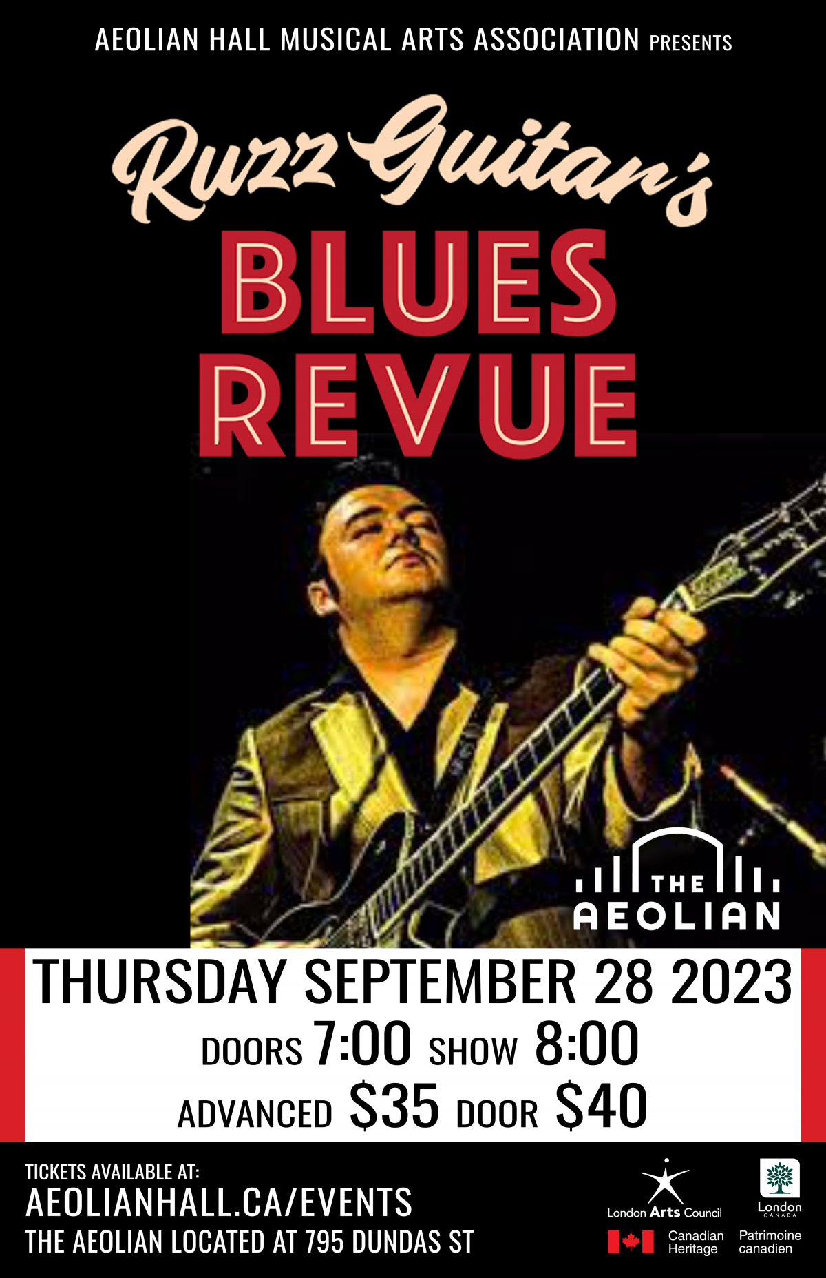 Ruzz Guitar’s Blues Revue – The Aeolian Hall